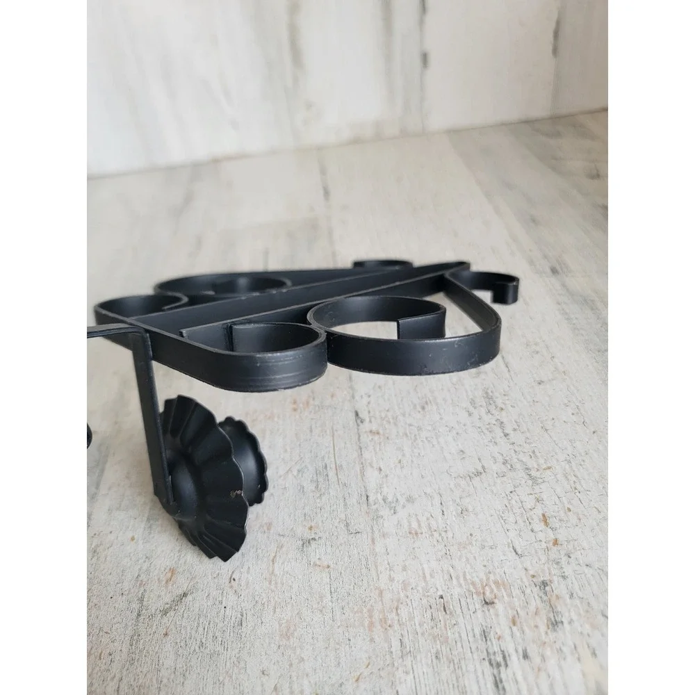 Hanging black candle stick holder wall home decor metal vintage Unique Home